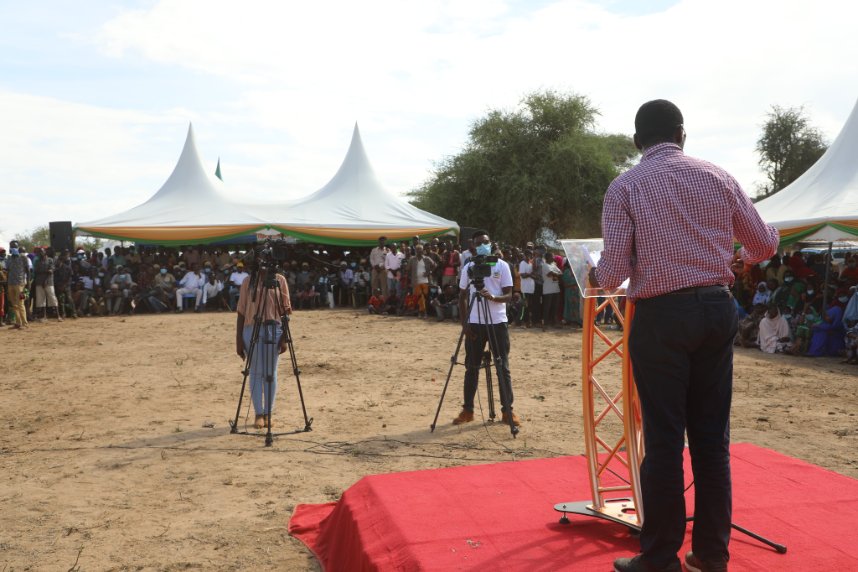 Agriculture Cabinet Secretary @PeterMunya  today hosted farmer's field day at Sololo livestock market grounds in Marsabit County. The field day aimed at equipping farmers with skills and expertise to increase their production and productivity.#GOKDelivers @kilimoKE @KilimoNews
