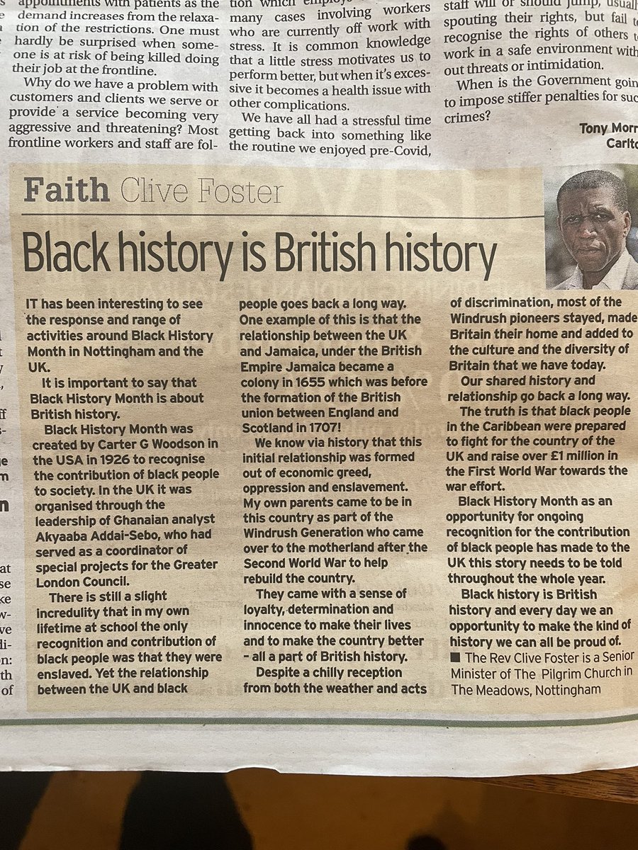 Black history is British history period.@BHMNottm @BBMBMC @Pilgrimnottsuk2 @MyNottingham @TheBlkFrontline @SafeNottm @NottinghamCitz @SanchiaAlasia @Katrina01550795 @CecileWrightSD @_Ankunda @_Reya @JodiLaw @ppvernon @DESJADDOO @Devontay_Swag @DefendWindrush @CllrDavidMellen