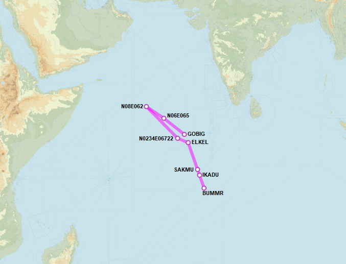 SirListenalot's tweet photo. 3 #KC135's departed Diego Garcia around 0100z on a round trip (BUMMR - IKADU - SAKMU - ELKEL - N0234E06722 - N08E062 - N06E065 - GOBIG - ELKEL - BUMMR) in order to refuel a #B1 as #MYTH11 on a 379th AEW mission.
#AE0506 as #RAMEN23
#ADFF10 as #RAMEN24
#AE0153 as #RAMEN2x https://t.co/M3eVD1QHny