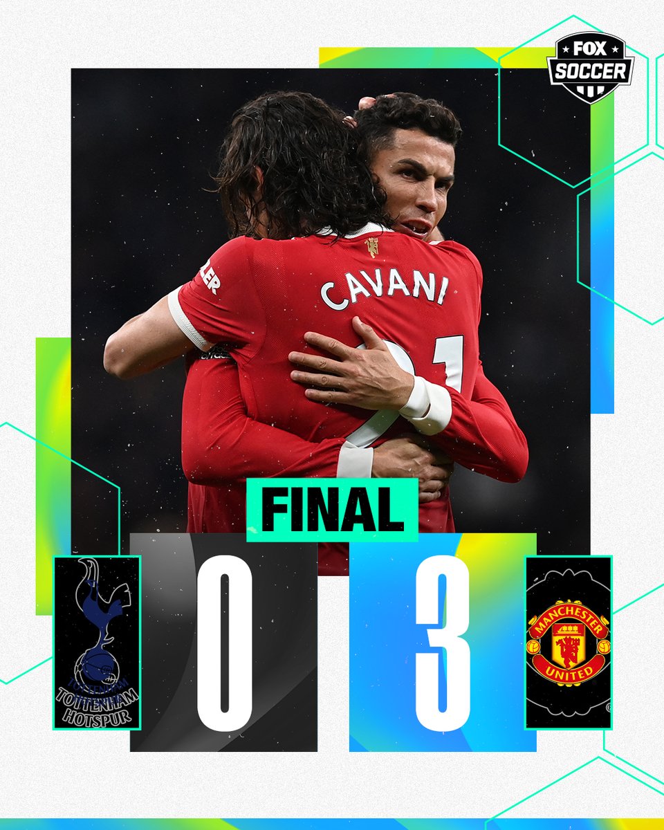 FOXSoccer's tweet image. Ronaldo + Cavani + Rashford = the ultimate trio 🔥

Manchester United gets the W over Tottenham 🙌