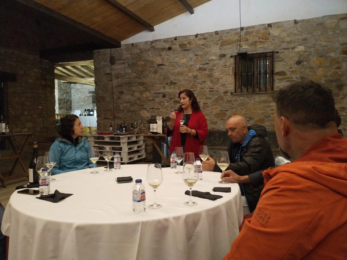 ChusPangea's tweet photo. Día espectacular recorriendo la comarca de Valdeorras, disfrutando de los colores del viñedo en otoño. El broche del día visita y cata a la bodega #Godeval. Genial la historia de Horacio y el proyecto Revival. https://t.co/9OryDkPzgq