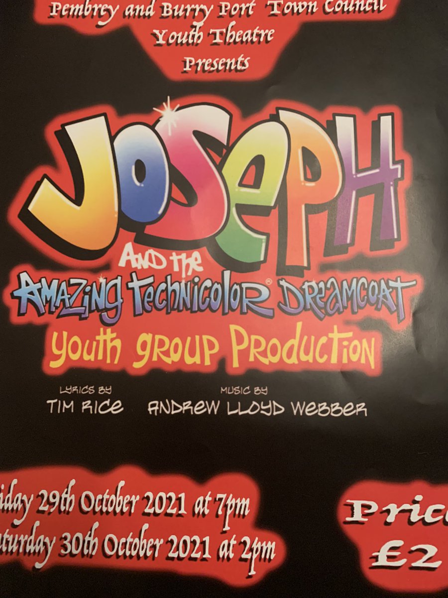 A fabulous afternoon spent watching current and ex Glan Y Mor pupils performing Joseph in Burry Port Memorial hall. A huge well done to both cast and crew on an amazing production. We cannot wait to se your next production of Annie in March 2022 <a href="/pembreyburrypt/">Pembrey & Burry Port</a> <a href="/glanymorschool/">glanymorschool</a>