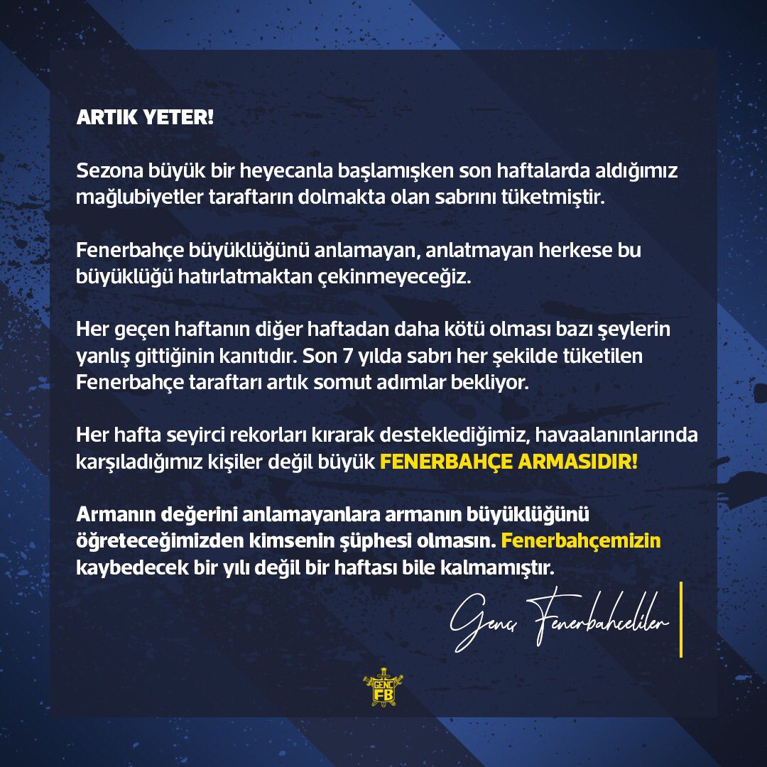 gencfborg's tweet photo. ARTIK YETER! https://t.co/x6vSKTX5GY