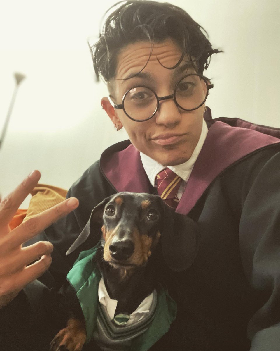MegzAlfonso's tweet photo. @TheView Happy Halloween 
From Malfoy and Megz 😎 https://t.co/4BZIEijuPT
