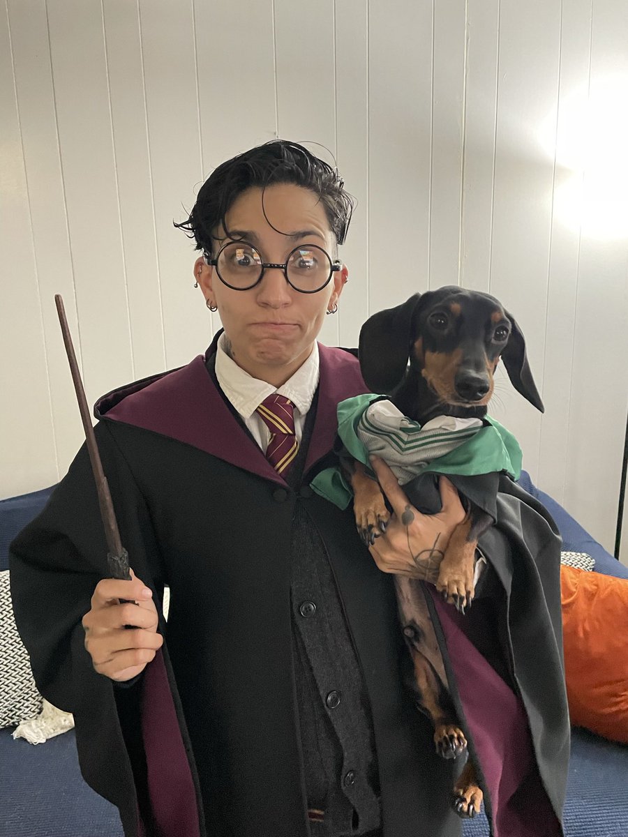 MegzAlfonso's tweet photo. @TheView Happy Halloween 
From Malfoy and Megz 😎 https://t.co/4BZIEijuPT