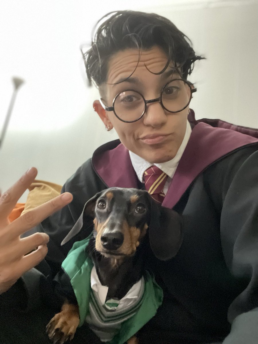 MegzAlfonso's tweet photo. @CNN  Happy Halloween 
From Malfoy and Megz 😎 https://t.co/wNjzO0UWRx