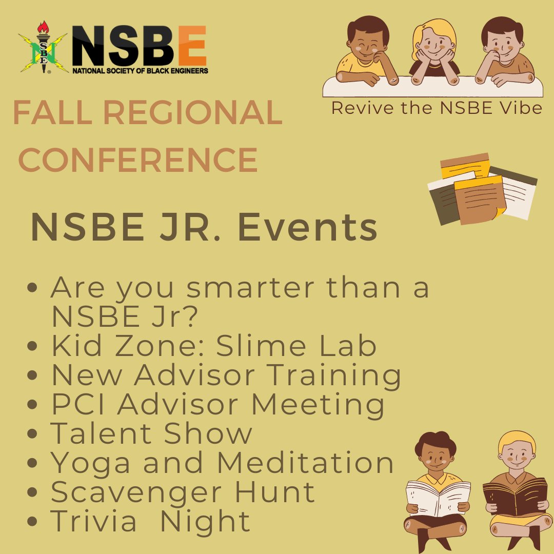 R5NSBE's tweet photo. NSBE Jr. Stay tuned! Region V has many events and activties instored for you at FRC!  I can't wait to see everyone at FRC! https://t.co/nWU4EHolMs