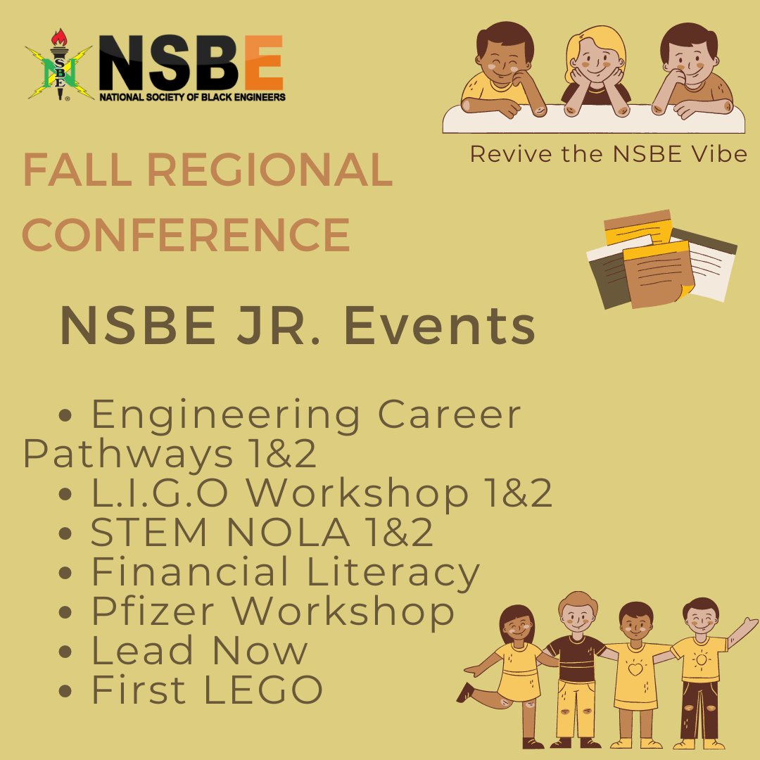 R5NSBE's tweet photo. NSBE Jr. Stay tuned! Region V has many events and activties instored for you at FRC!  I can't wait to see everyone at FRC! https://t.co/nWU4EHolMs