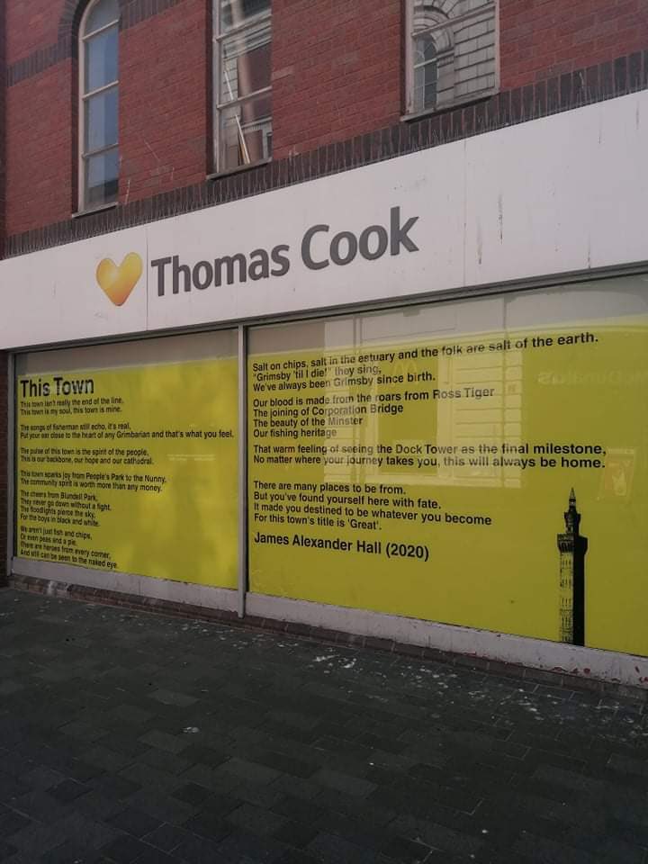 annehall59's tweet photo. @CF_Artists does count as my cf son has wrote a poem for The Culture House and they published it in an empty shop in Grimsby town centre https://t.co/ntmCr6t2Lg