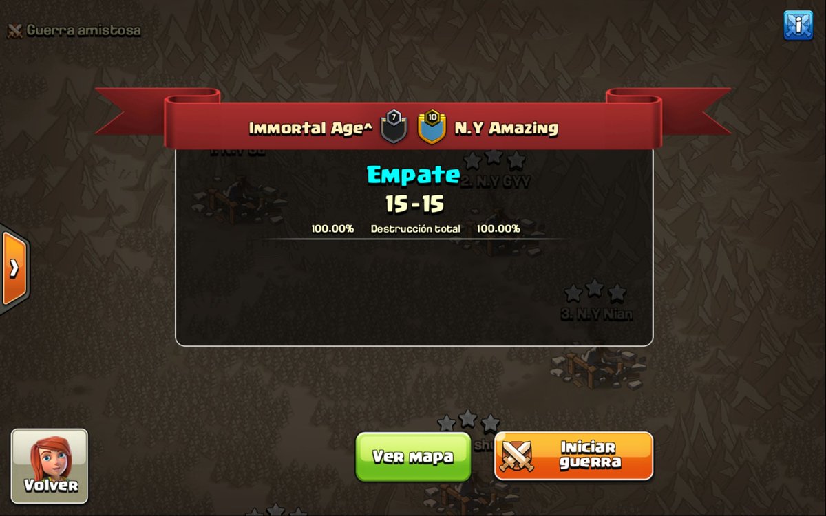 Hasta aquí termina la temporada de <a href="/FrenchCup/">French Clash Cup</a> #GamerSpot 
Guerra perfecta por ambos lados, ganando el otro clan por tiempo ⚡⚡
Gg <a href="/NYAmazing22/">N.Y Amazing</a> ✌🏻
De las mejores guerras que hemos tenido 🤪
Gracias por el directo <a href="/Sockers_/">Sockers SU</a>