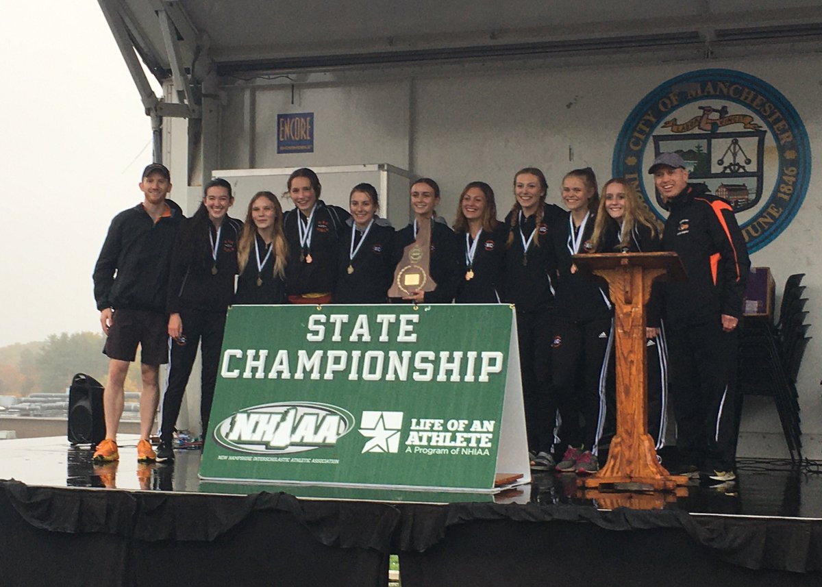 Chris_Detwiler's tweet photo. Keene girls win their first state title since 2007 (!!)

Hannah Shepard finished fifth and Reagan Hoy seventh, just two seconds apart.

Boys finished sixth, with Torin Kindopp taking the individual title and Jonathan Hills finishing fourth. https://t.co/UO4BMBquFB