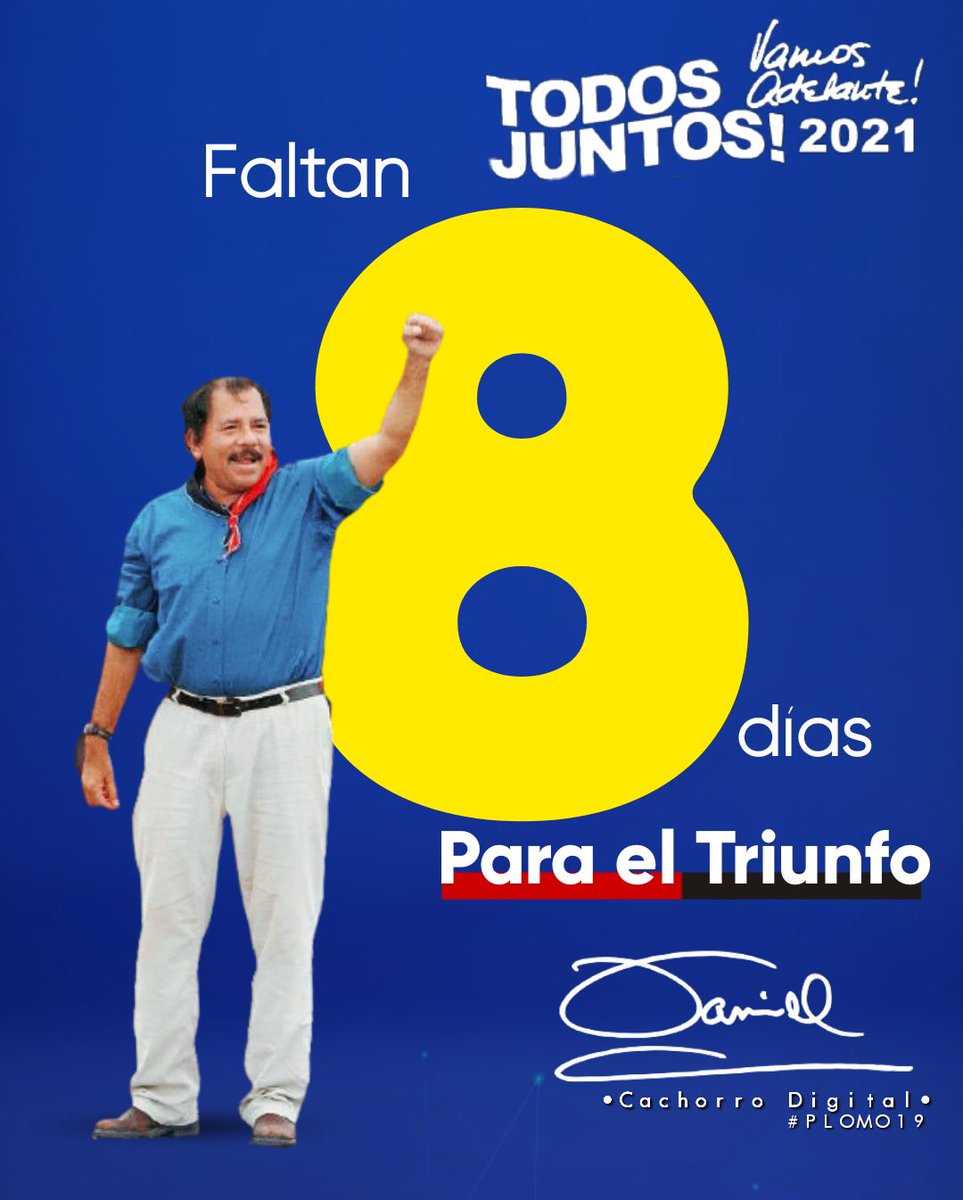 Vamos a celebrar nuestro triunfo popular viva el  FSLN #UnidosEnVictorias #Daniel2021 @BetetaGaby @FloryCantoX @Chinita_nic @jay_clandestino @FloryCantoR