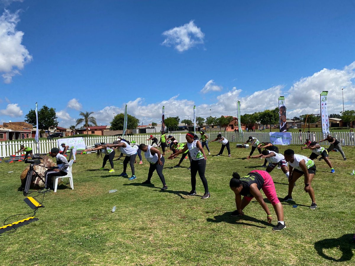 Ichoose2BActive's tweet photo. Let’s reflect on how it went down Today at our coming out party…😎😎Setup ✅  Vibe ✅  Workout ✅  Zoom ✅  Soweto brought it. We really appreciate your full support.  Fun was had… Fun is Fun you can’t unfun it 😜🤪.  #AyihlomeIhlaseleBootcamp #IChoose2BActive https://t.co/tZgucZ3YRn