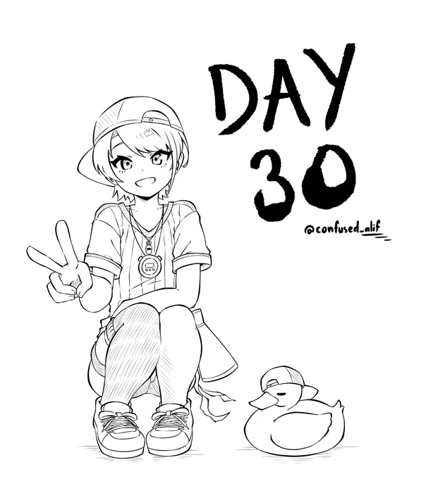 There were some technical difficulties, but I managed to finish drawing!
#inktober2021day30 
#プロテインザスバル 