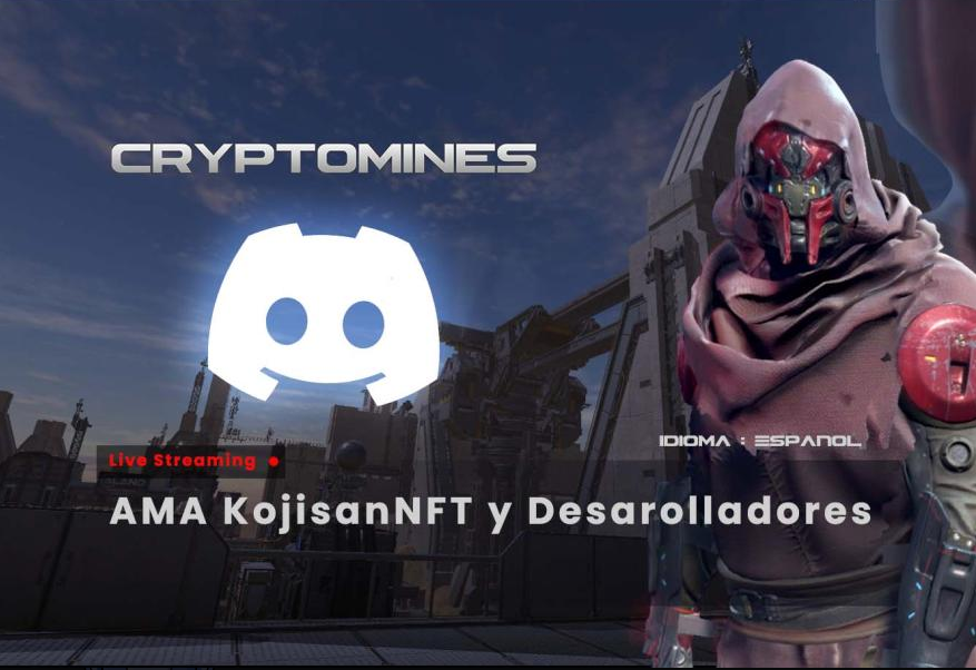 KojisanNFT's tweet photo. En menos de 20 minutos tendremos a los developers de @CryptoMinesApp con un AMA sobre la nueva actualización y algunos spoilers? Todo por:  https://t.co/ppngSLKtjS  Nos vemos en breve! #PanasArmy https://t.co/C8hyXitd8A