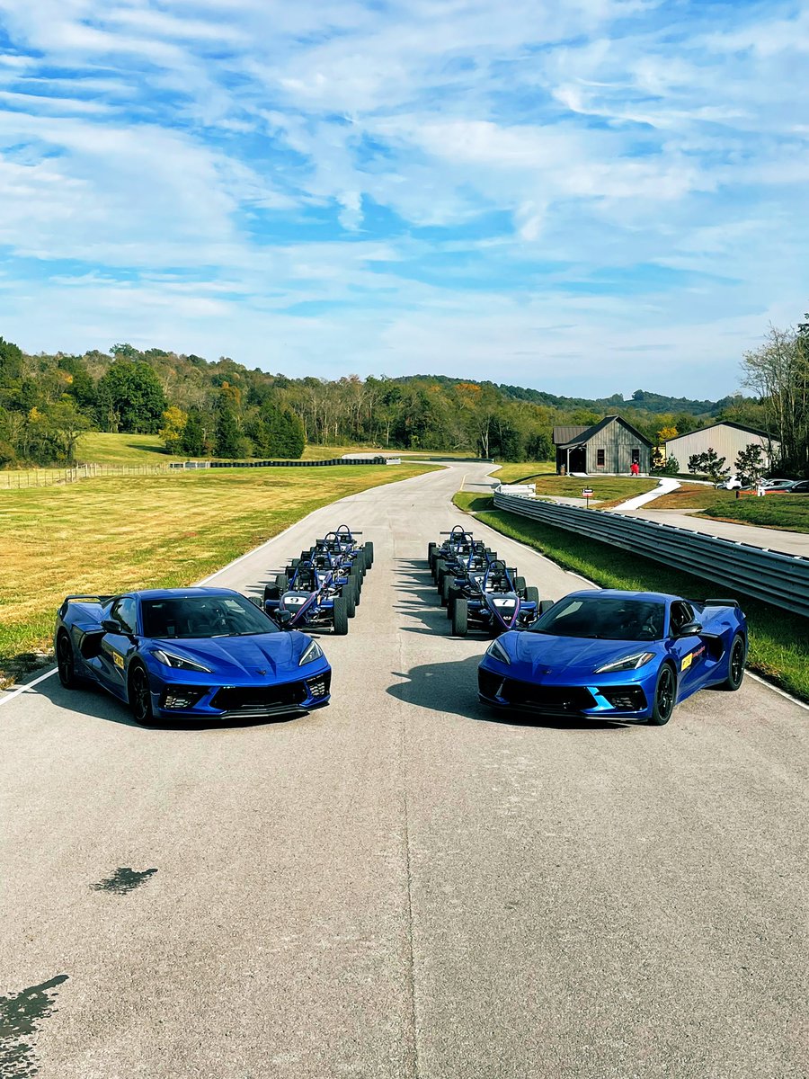 Beautiful little fleet of cars for the first year open at PTC. Good luck to the nice young talents <a href="/TeamUSASchol/">Team USA Scholarship</a> <a href="/SchaefferOil/">Schaeffer Oil</a> <a href="/aimsports/">AiM Sports LLC</a> <a href="/HawkPerformance/">Hawk Performance</a> <a href="/BellRacingHQ/">Bell Racing</a> <a href="/ompracing/">OMP Racing</a> <a href="/chevrolet/">Chevrolet</a> <a href="/CorvetteRacing/">Corvette Racing</a> <a href="/JackDaniels_US/">Jack Daniel's</a> #lynchburgTN #nashville <a href="/ptcdriving/">Pole Cat Training Center</a>
