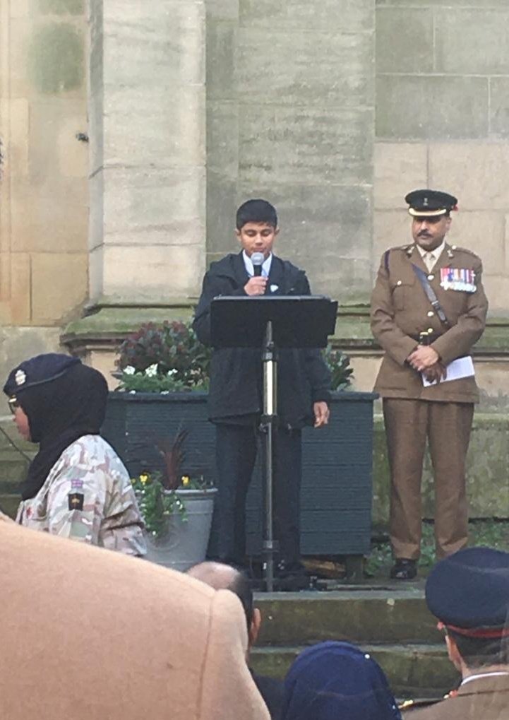 Pupils from <a href="/tauheedulboys/">TIBHS</a> were honoured to partake in and contribute to the National Muslim Service of Remembrance @1BMHC today.
#Service #Respect #WeAreStar