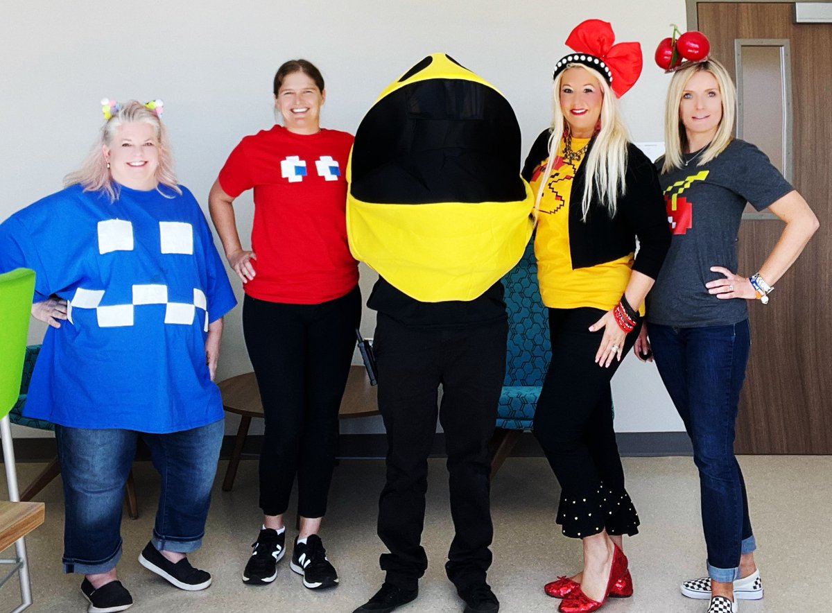 JoyfulJackson's tweet photo. ๐Our Specials team had a BLAST dressing up for Red Ribbon Week & Character Day! ๐ฅฐโค๏ธ๐ฏ๐๐๐ #PacManFun @BrandyWalden2 @RamonaMichael86 @BlueJayPE @MsBryanmusic @HumbleISD @HumbleISD_ACE https://t.co/xxXLTcWjE3