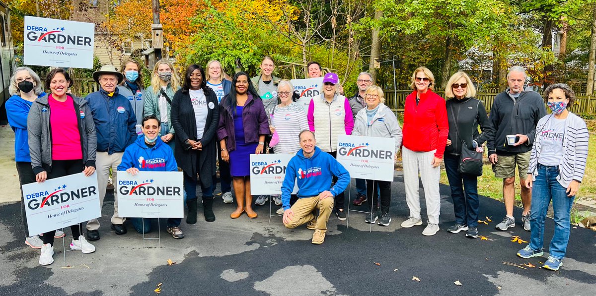 C_Herring's tweet image. First stop this GOTV weekend is with @Debra4Delegate. She is running a boss campaign! The 27th house district is one to watch. If you live in the 27th don’t just watch-VOTE!! iwillvote.com