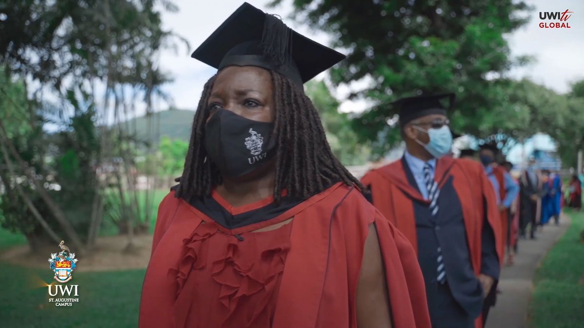UWITv's tweet photo. Scenes from the 2021 #UWIStAugustine #Graduation Ceremony: Faculties of Humanities & Education and Sport. Watch now on https://t.co/luMYSBWCrN, https://t.co/xzOI79VtBl or on the #UWITV #FlowEVO channel. For listings, visit: https://t.co/XZVYhxeoqB #UWI https://t.co/ayrrs40Jku