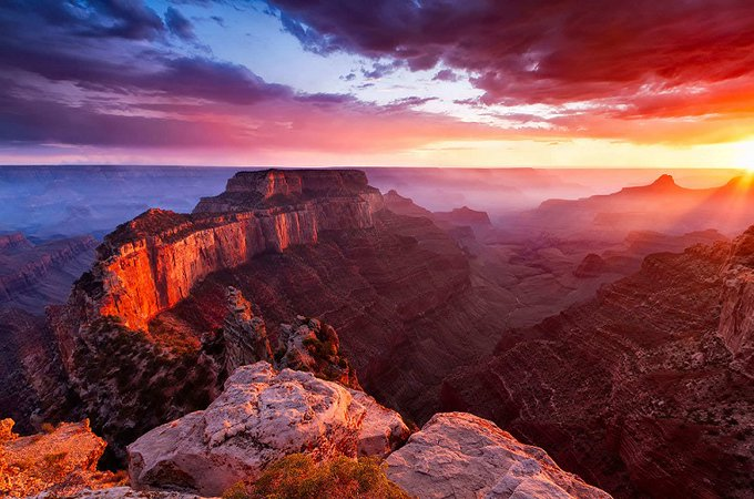 Travitinerary's tweet photo. The Grand Canyon 💜💙 https://t.co/YcaiXu0mFn