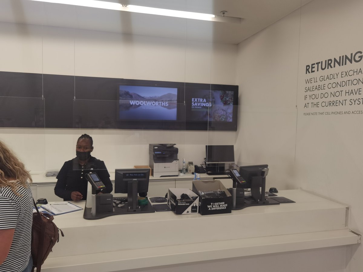 AMMenhennet's tweet photo. @WOOLWORTHS_SA Collecting a card at Woolworths Boksburg, takes 30+ minutes because although there are many employees around, none of them seem to be working but rather here to laze around and play on their phones. Managers especially non existant https://t.co/Tb2UDUBfCy