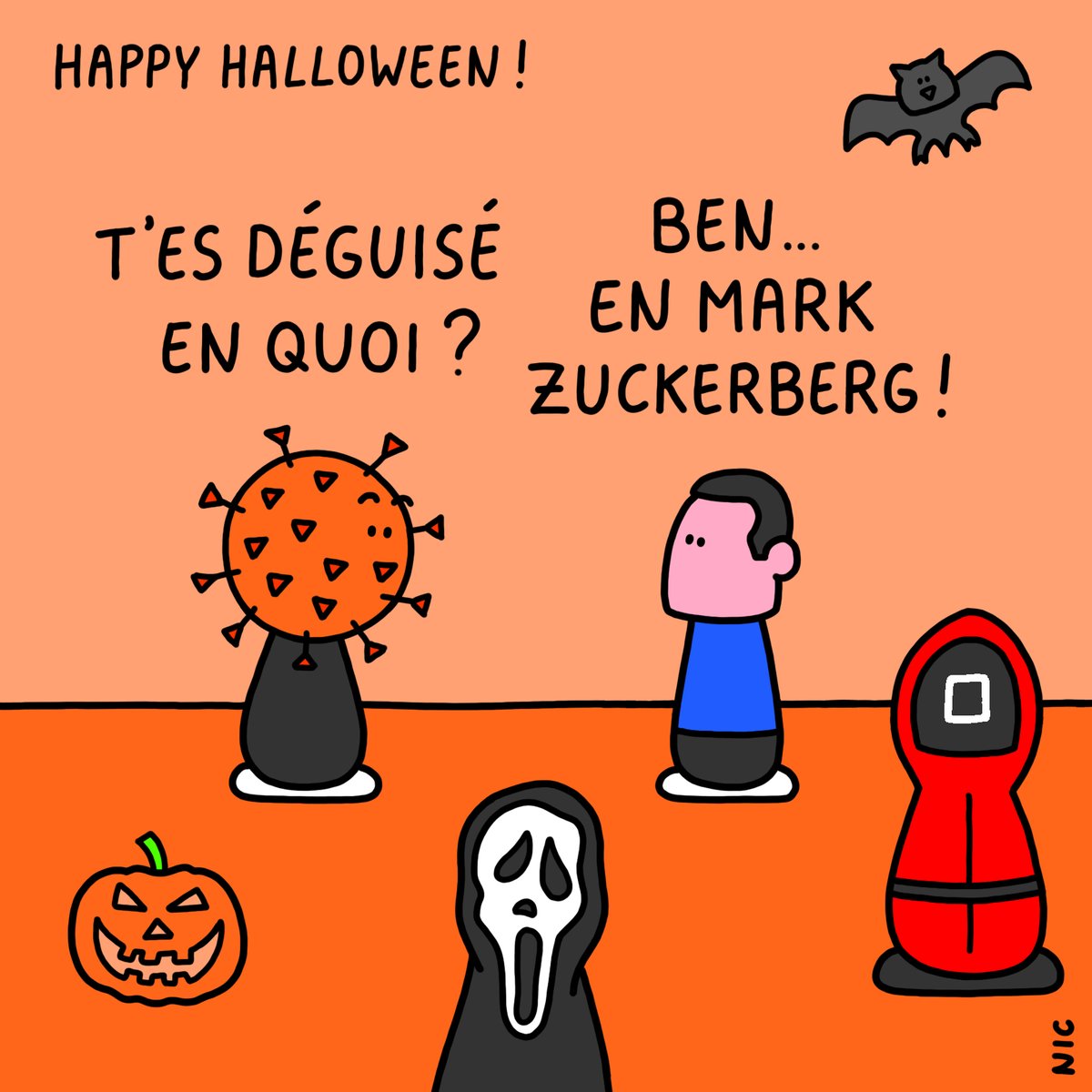 lematindimanche's tweet photo. Le dessin du jour par Nic
#dessindujour #HappyHalloween #newfacebook https://t.co/a90nMU3hLW