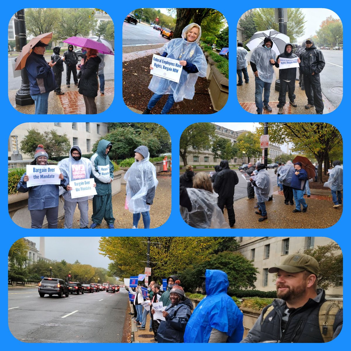 3Afge's tweet photo. NVP Phil Glover and NVP David F. Gonzalez joining the rally with our BOP sisters &amp; brothers. We want to bargain over the vaccine mandate! 🇺🇸@POTUS @FrankBailey27 @PhilGlover15 @preslocal3975 @AFGENational #Solidarity #BargainNow @3Afge #solidarity https://t.co/48EKLS4Cjn