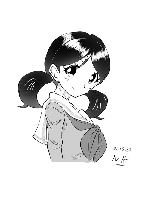 #ユーフォ版深夜のお絵描き60分一本勝負
"(お題から)小笠原晴香"
お誕生日おめでとうございました✨
※30分タイムオーバーなり💦 