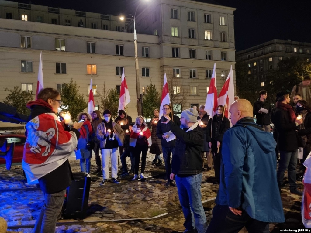 HannaLiubakova's tweet photo. #Belarus In 1937, NKVD executioners shot more than 100 members of the Belarusian intellectual elite. In the past years, Belarusians and diplomats attended Kurapaty - the site where they were buried. This year, due to repressions, we had to hold rallies all over the world instead. https://t.co/cN7tROSJjW