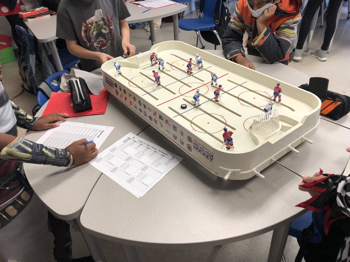 MrNelsonsklass's tweet photo. It was the return of Club 209s Halloween Havoc Table Hockey Tournament yesterday! https://t.co/74cLkDyhwM