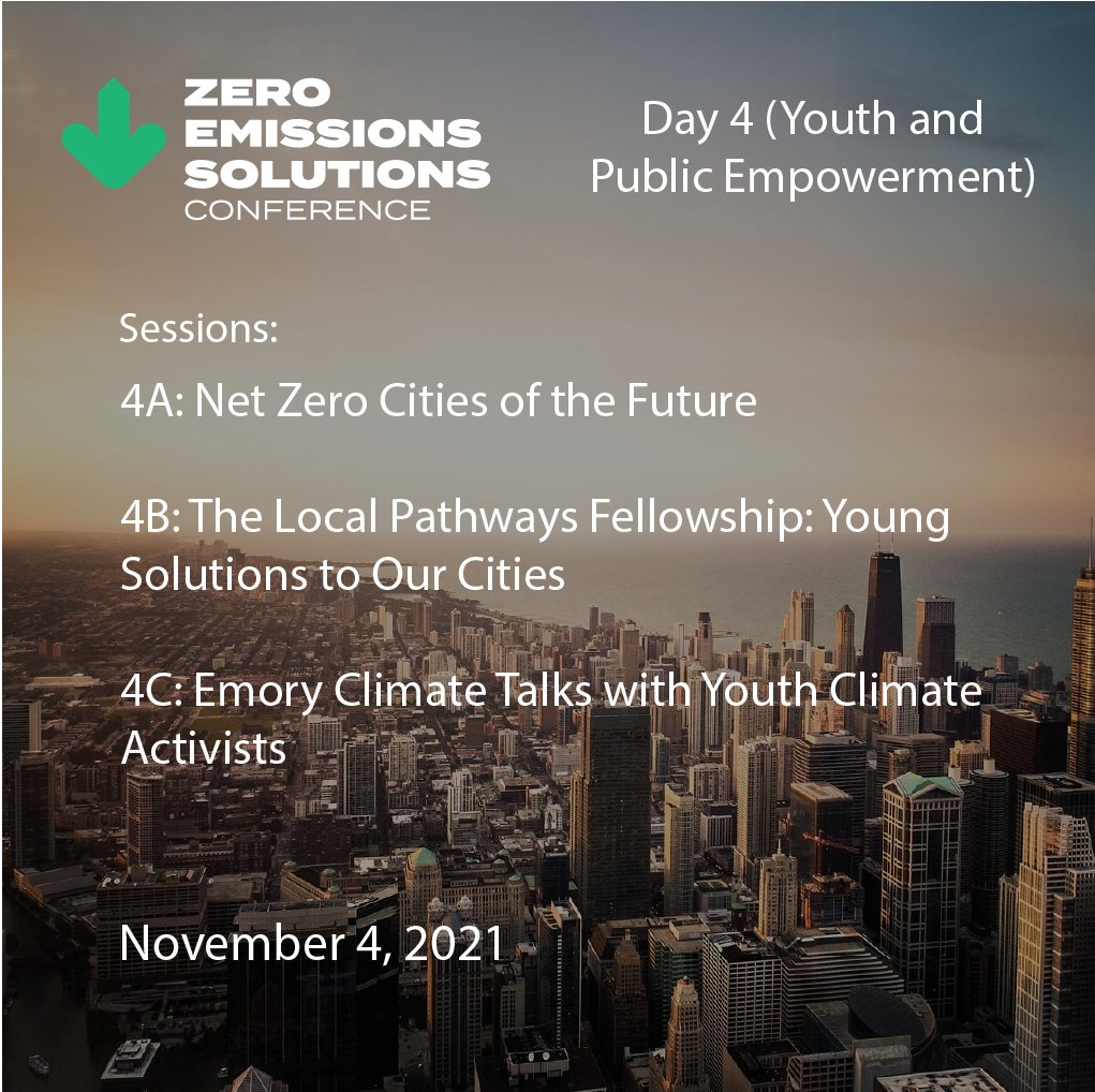 #ClimateAction is in the hands of the world’s #youth 🙌

#ZESC2021 Day 4⃣ is all about youth and public empowerment - from transforming our cities to giving youth activists a platform for their voice 🗣️

Register to join the discussion ➡️ eventbrite.com/e/zero-emissio…