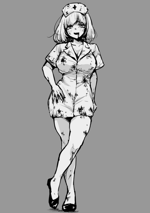 ハロウィンイラスト ナース👻 