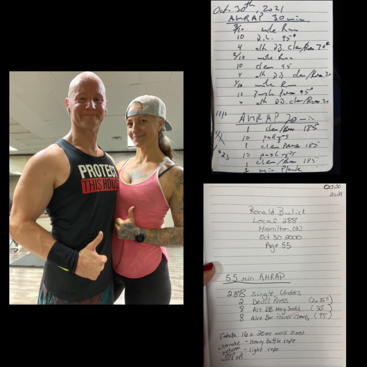 GennaMcMillan's tweet photo. Everyday @NeilMcMillan162 &amp; I reflect on &amp; hope to bring awareness to FF LODD’s by dedicating our workouts to FF’s who have paid the ultimate sacrifice. Today we honour Brother Ronald Bulick (Oct 30 2000) #notforgotten #honourthem #loddawareness #day599 https://t.co/7jdKuqvWKW