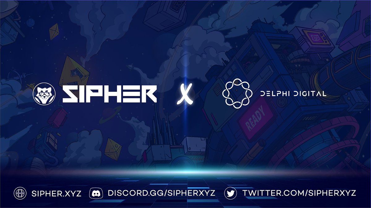 playSIPHER's tweet photo. "Delphi Digital is incredibly excited to support @AskTinNguyen and the team in their vision to build Sipher!

🧵1/ https://t.co/5W0Oqj9vKa
