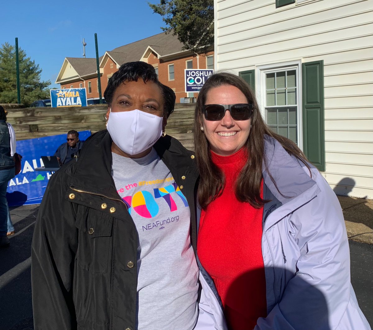 Get Out and #Vote 

Wonderful morning with our <a href="/VEA4Kids/">Virginia Education Association</a> and <a href="/NEAToday/">NEA</a> family! <a href="/BeckyPringle/">Becky Pringle</a> <a href="/PrincessRMoss/">Princess Moss</a> <a href="/feddermanphd/">Fedderman, Ph.D.</a> <a href="/JoshuaCole/">Delegate Joshua Cole</a> shared their messages loud and clear! “Education is the Soul of our communities” and our kids deserve the very best! <a href="/FCPS1News/">Fauquier Schools VA - NEWS</a> <a href="/BrillLauren/">Lauren Brill</a>
