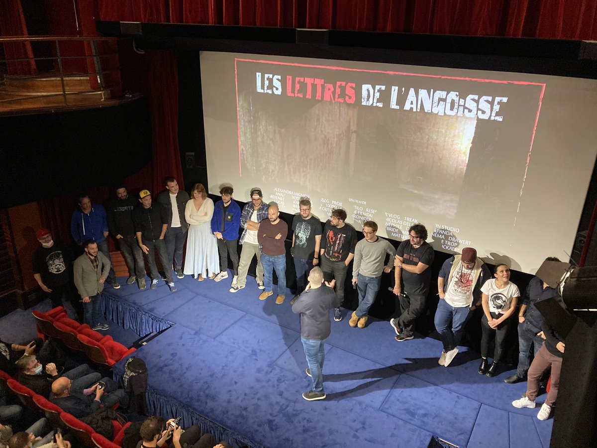 clubdeletoile's tweet image. Superbe séance des LETTRES DE L’ANGOISSE en présence des vidéastes qui présentent leurs court-métrages. Merci à eux de nous avoir fait frissonner pour Halloween 🎃 Et bravo @AntonyPazzona pour ce beau projet 👏🏻