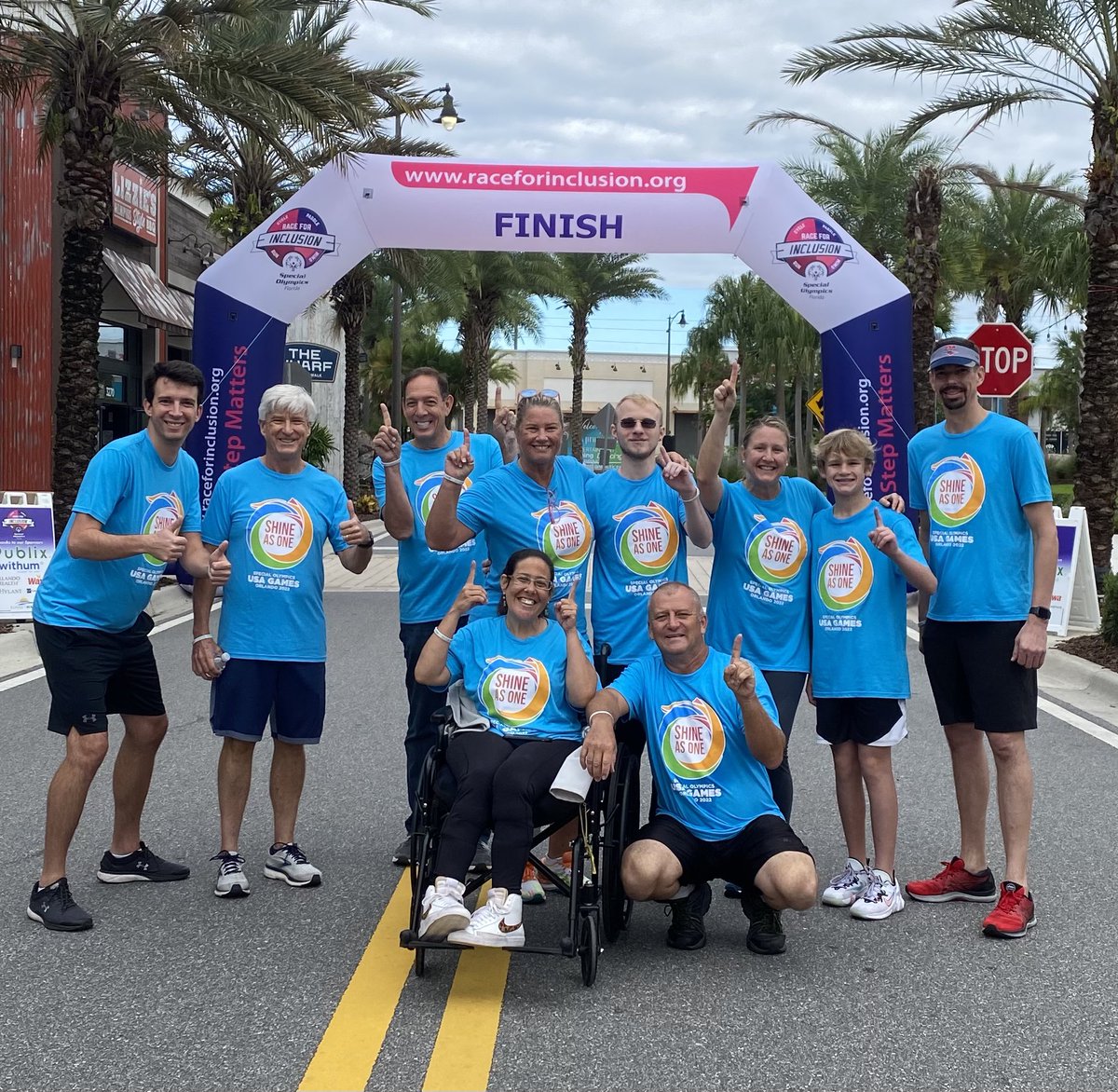 2026USAGames's tweet photo. USA Games team racing for inclusion one step at a time at the @soflinfo event. 🏃♀️ 🏃♂️ #raceforinclusion #ShineAsOne https://t.co/JqfhUfSy0h