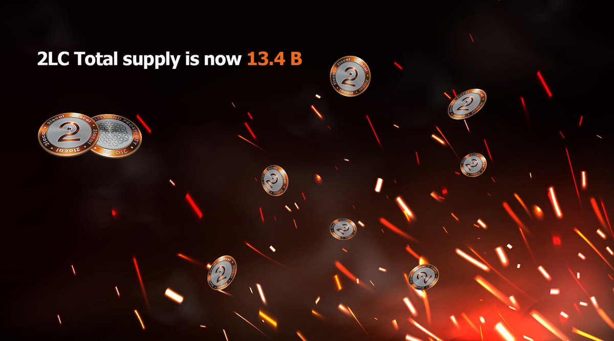 2local1's tweet photo. Today, October 30th, we burned 1 billion 2LC tokens as previously announced.
The total supply of 2LC will be 13.4 B.
There are even more interesting events ahead, and we are happy to share them with you. #crypto #token #cryptonews #reward https://t.co/jbDJc2vN7R