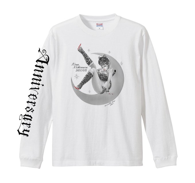 もうすぐ11月という事で今年も西村ニーナオリジナルTシャツ&hellip;今年はロンTを発売します🙌🏻💕来年の寅年に因んでトラコスニーナをお届け🐯✨ &yen;5500👕 11月1日21時からBOOTHにて販売開始✨(まだページは公開されていません)先着10名様まで㊙️特典プレゼント🎁発送は11月8日〜を予定しています🙏🏻