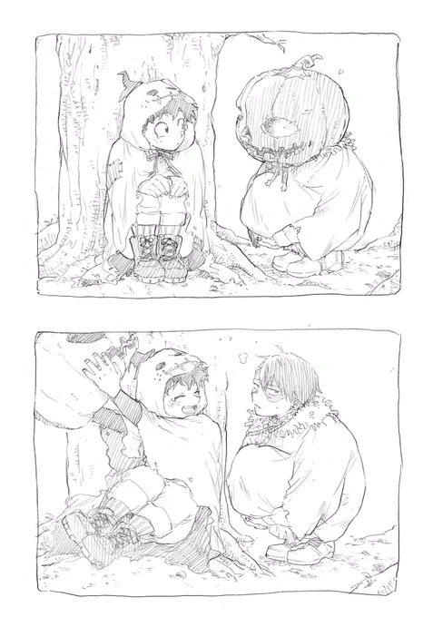 オバケ仲間がいないってしょんぼりする👻🥦の前に🎃を被って現れる🧛‍♂️🍰存在しますか 