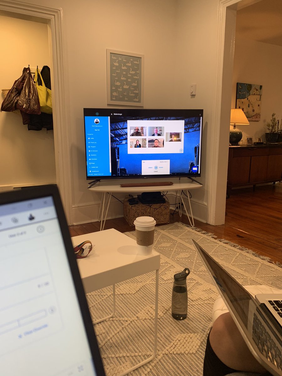 Enjoying <a href="/CSACI_ca/">CSACI</a>  with <a href="/Alyssa__Burrows/">Alyssa Burrows (She/Her), MSc 💉x5</a> on this rainy Saturday morning!