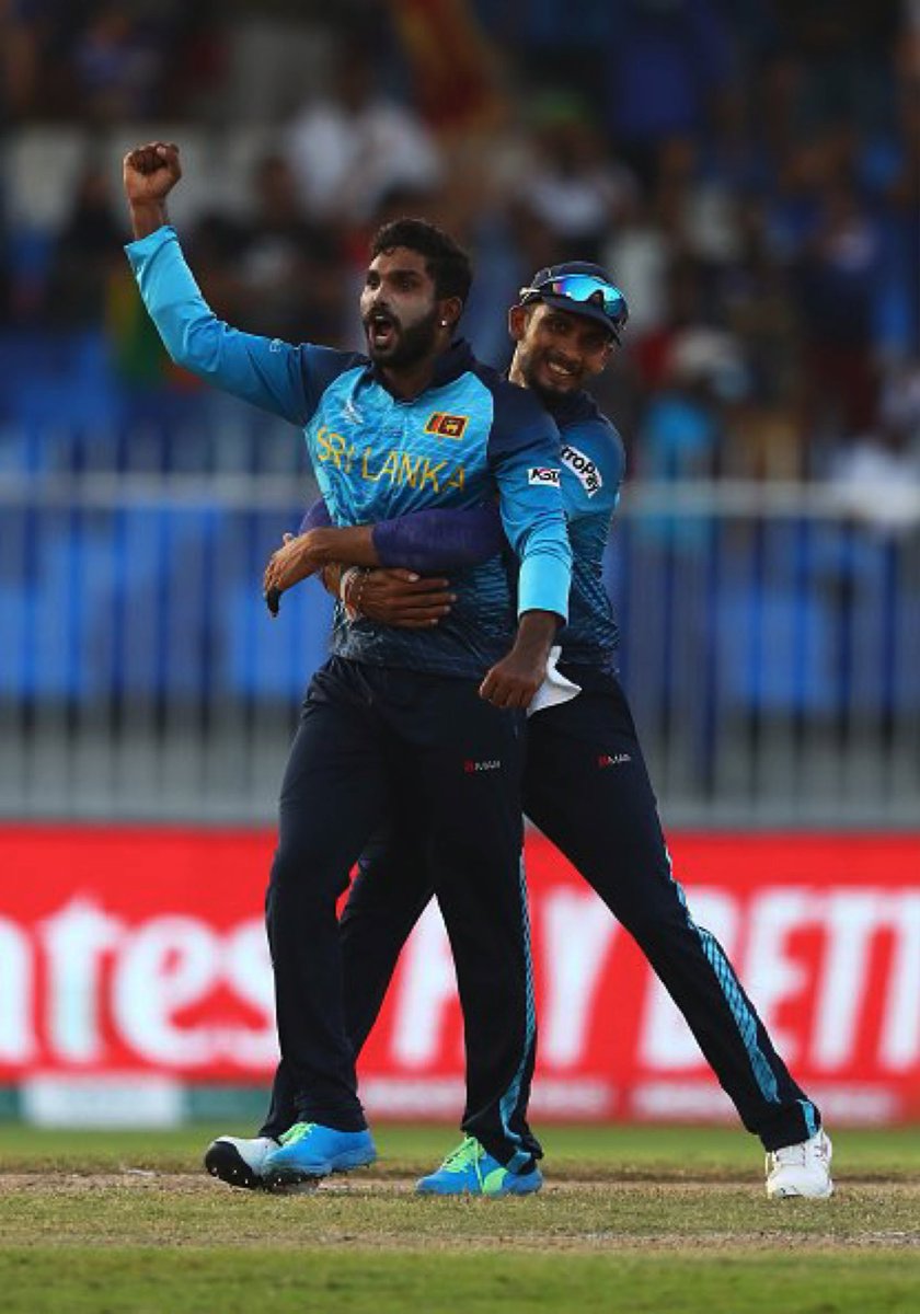 JNimalachandra's tweet photo. Going into the tournament no one backed our boys to come this close to finishing games, forget winning! Haven’t they proved everyone wrong already with probably the youngest side in the #T20WorldCup21. Absolutely in love with this team, their hunger &amp; passion ❤️ #SLvSA #Proud 🇱🇰 https://t.co/lT7t6xGB9c