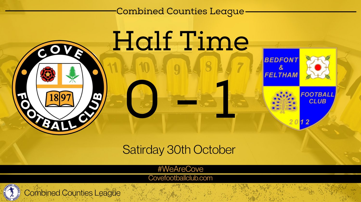 Cove Football Club on Twitter "!! HALF TIME !! https//t.co/lACuMbn5IL