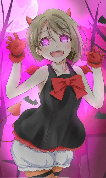 🎃✞👻trick or treat👻✞🎃
お菓子くれないとかすみんが食べちゃいますよ!
#虹ヶ咲
#ハロウィンイラスト
#halloween2021 