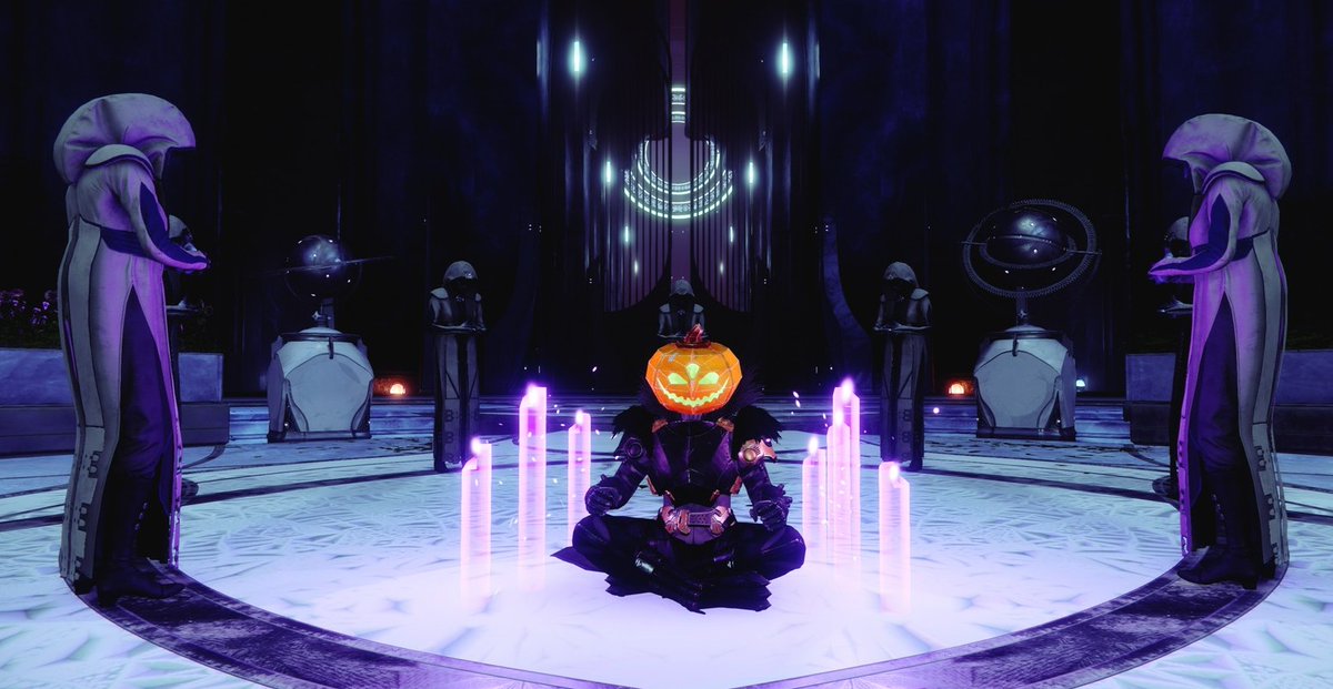 HanPayne's tweet photo. Summoning something spooky 🎃

#FOTLFashion2021 @Bungie https://t.co/0eQ6V1VLZ1