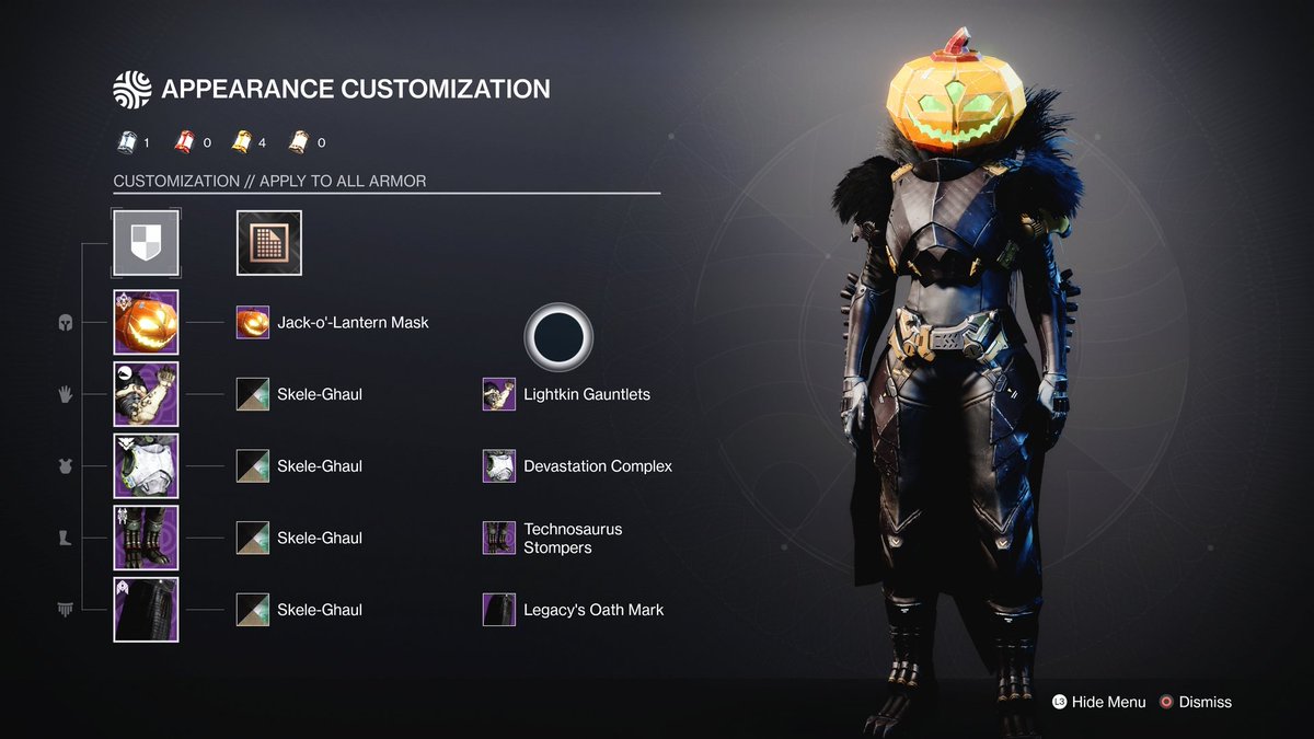 HanPayne's tweet photo. Summoning something spooky 🎃

#FOTLFashion2021 @Bungie https://t.co/0eQ6V1VLZ1