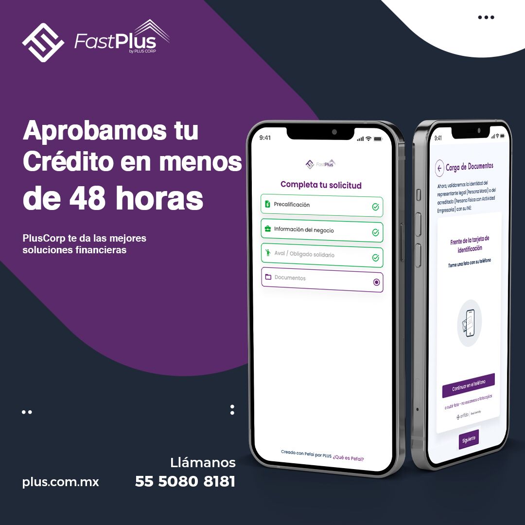 Plus_Corp_'s tweet photo. Con Fastplus realiza tu solicitud de crédito desde cualquier dispositivo y recibe respuesta en menos de 48 hrs
Conócela dando click aquí: https://t.co/G8VrGnFU5B
#Creditoenlinea #PlusCorp #Prestamos #Experienciaenunclick #Fastplus https://t.co/U7pBbgW65L