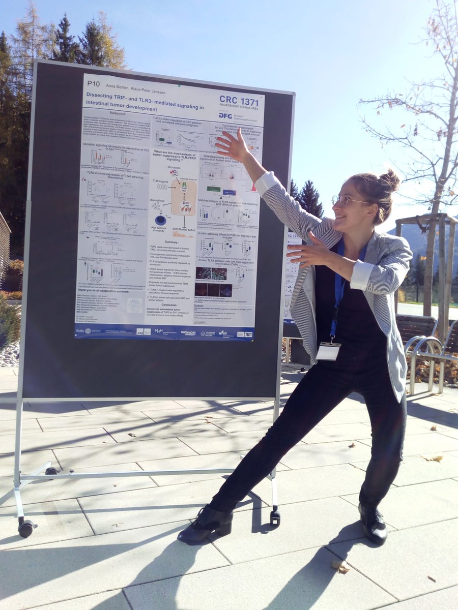 AnnaSichler's tweet photo. Tadaaa... my data at the poster presentation at the annual meeting of the @crc1371. Gained nice ideas for further experiments and good feedback. 👍
#microbiota #cancer #research #phdlife https://t.co/jlsVvZsQiD