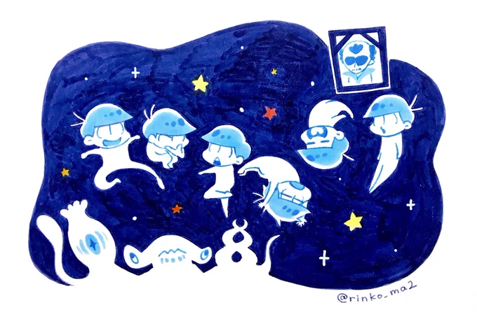 10.31 おわり!!
おそまつさんでした!!!!!!

#インク松月間
#インク松月間2021 